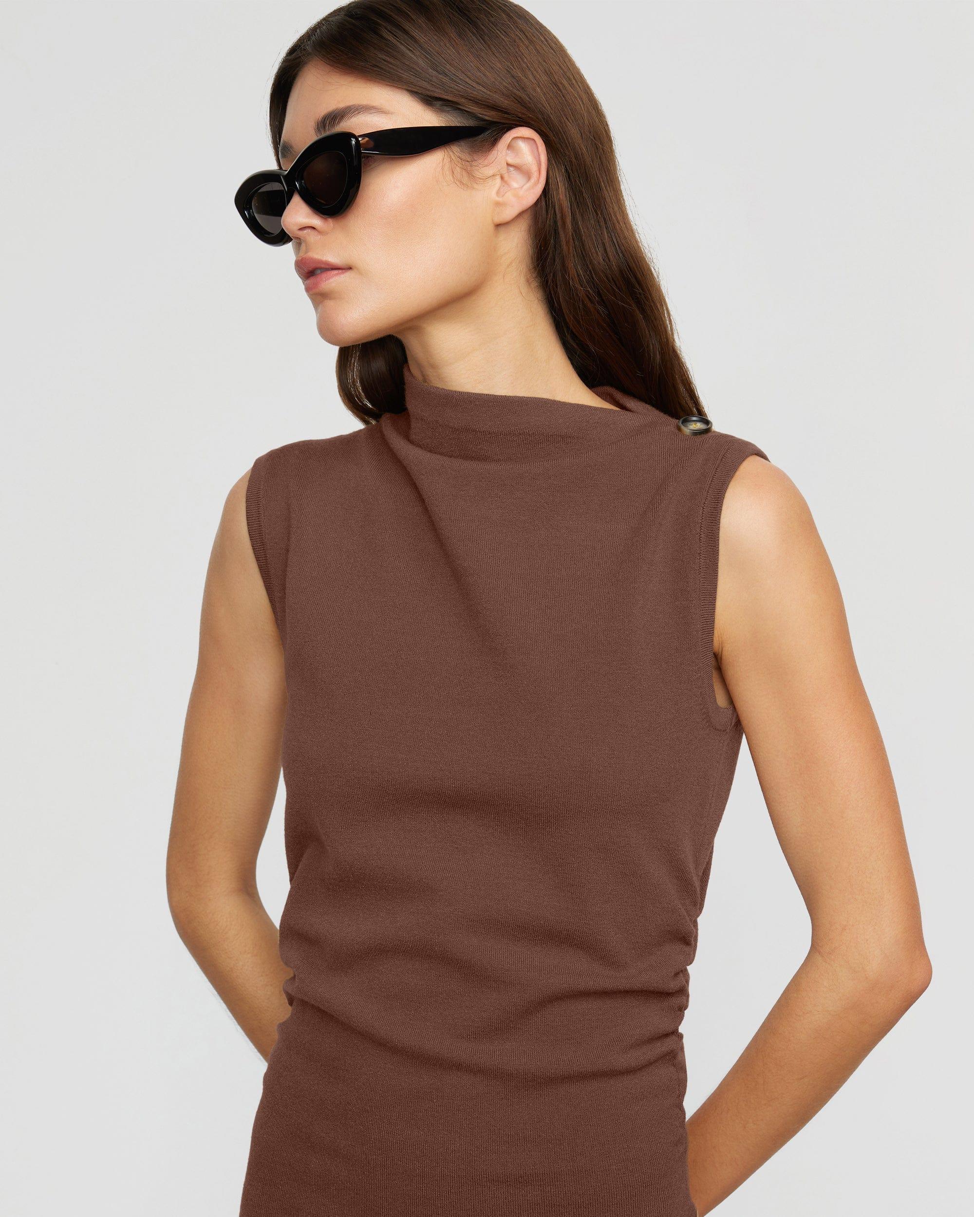 Abel Sleeveless Asymmetric-Neck Dress Product Image