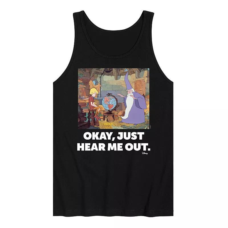 Disneys The Sword in the Stone Mens When You Cant Agree On Dinner Meme Graphic Tank Top Product Image