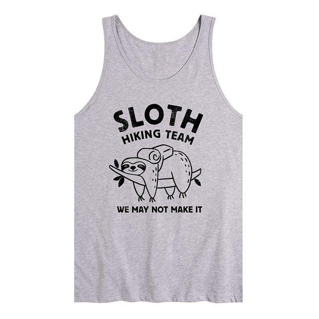 Mens Sloth Hiking We Might Not Make It Tank Top Product Image