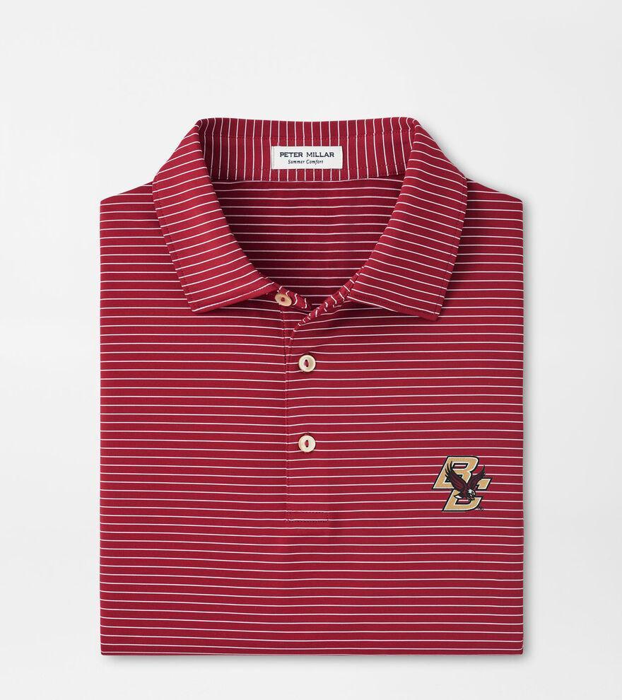 Peter Millar Mens Boston College Hemlock Performance Jersey Polo | Color: Maroon | Size: 3XL | BC Product Image