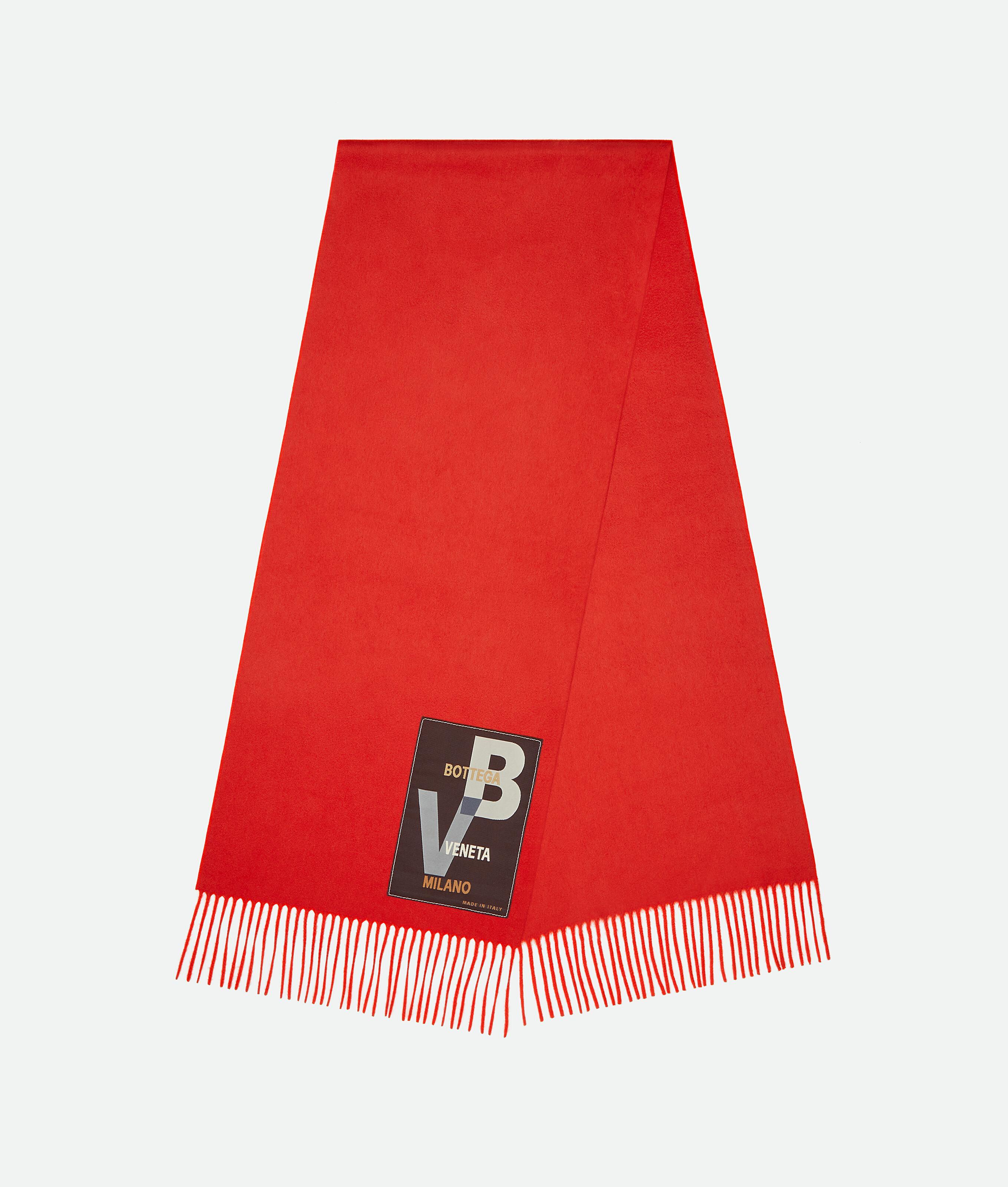 Men's Cashmere Scarf in Lava Product Image