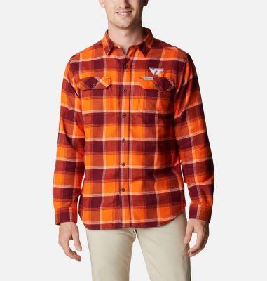 Columbia Men's Collegiate Flare Gun Flannel Long Sleeve Shirt - Virginia Tech- Product Image