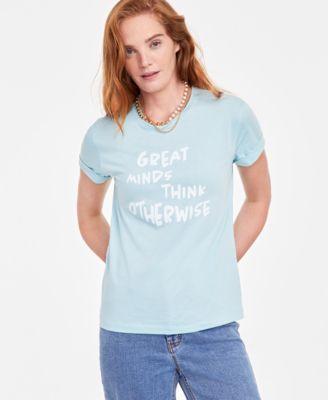 On 34th Womens Great Minds Crewneck Short-Sleeve T-Shirt, Created for Macys Product Image