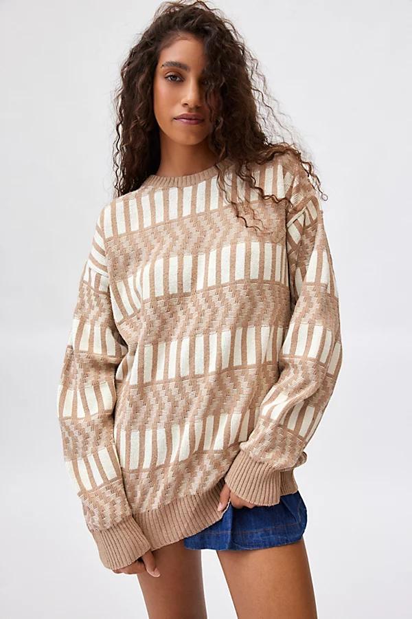 Urban Renewal Vintage Printed Sweater Womens at Urban Outfitters Product Image