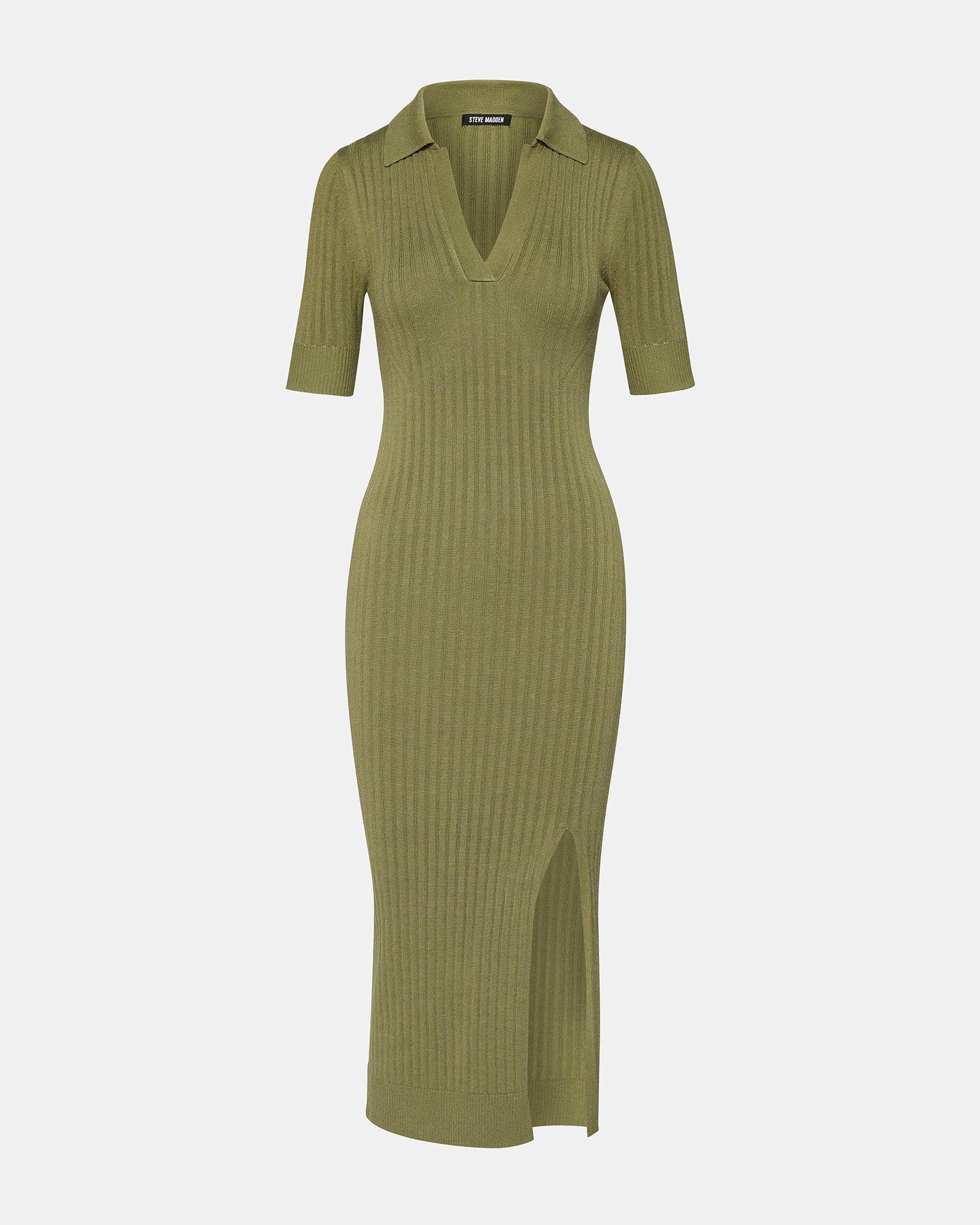 LINDY DRESS OLIVE Female Product Image