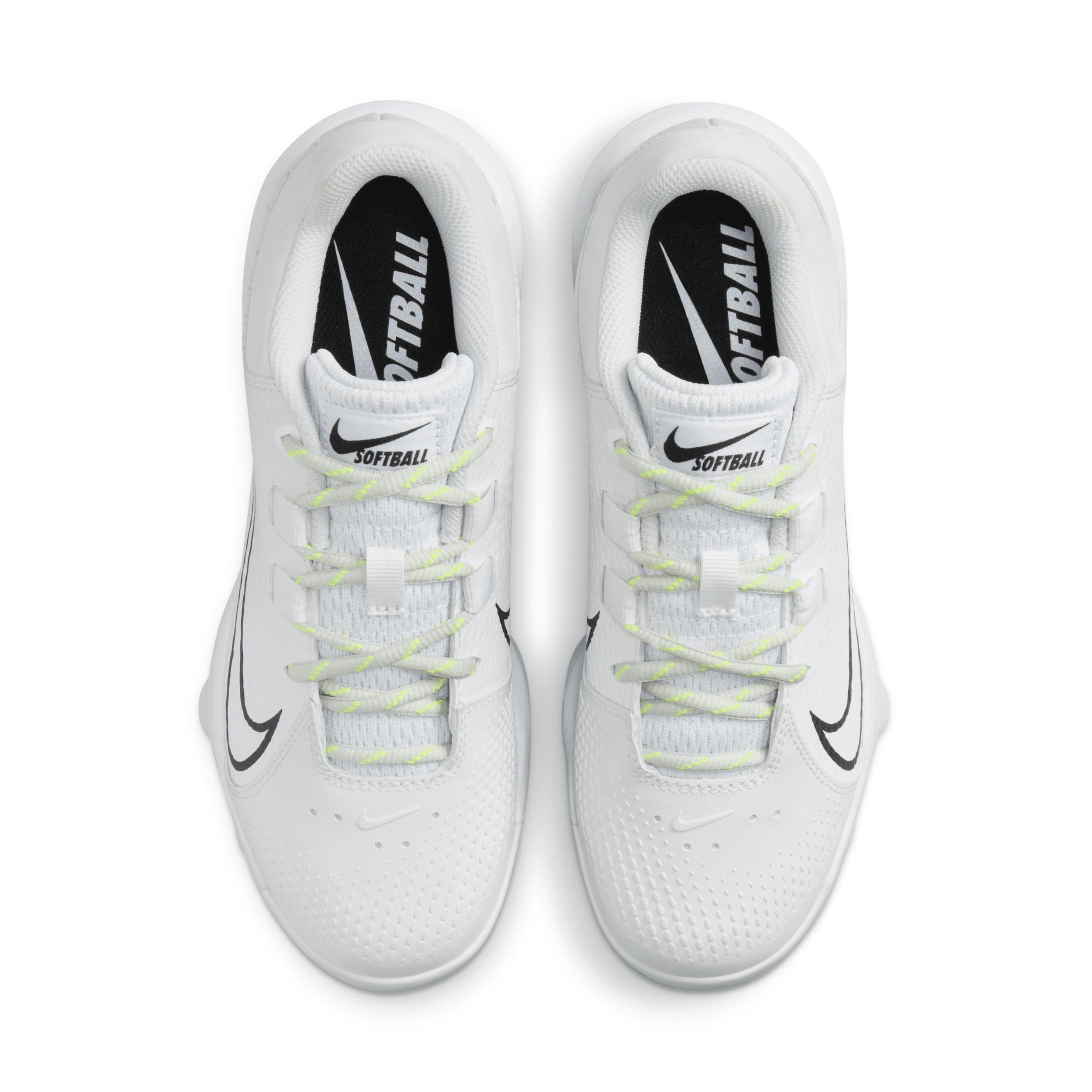 Nike Womens Nike Hyperdiamond 4 Pro MCS - Womens Shoes White/Black/Photon Dust Product Image