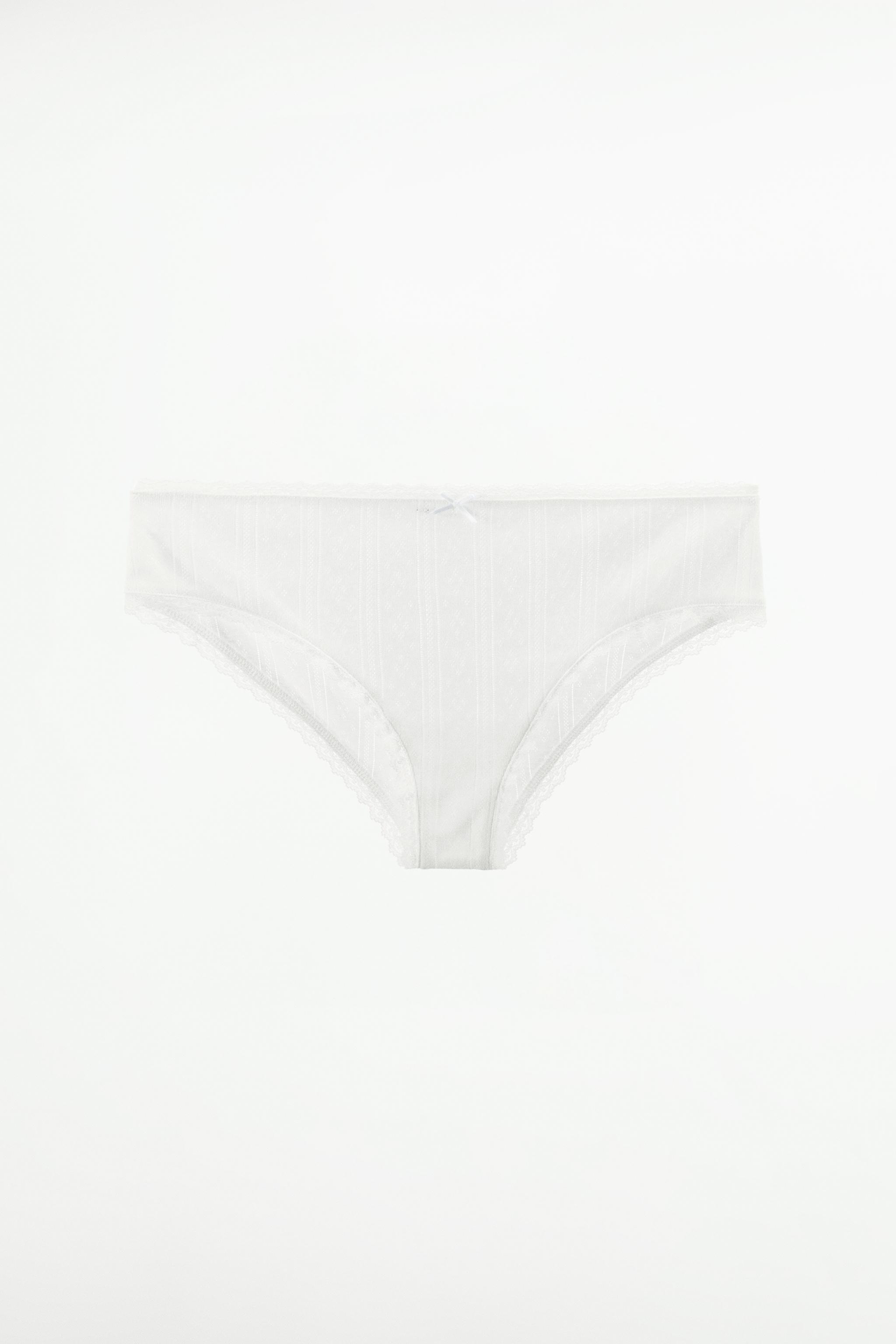 LACE TRIM POINTELLE PANTIES Product Image