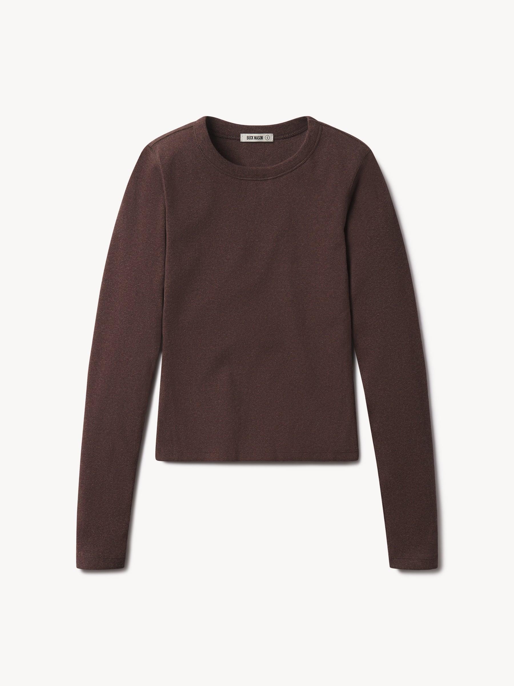 Marled Chestnut Surplus Rib L/S Crew Product Image