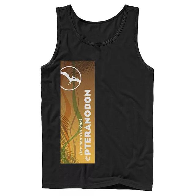 Mens Jurassic World Pteranodon Right Panel Tank Top Product Image