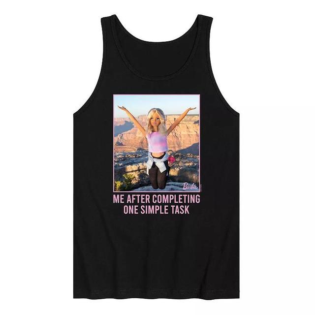 Mens Barbie One Simple Task Graphic Tank Product Image