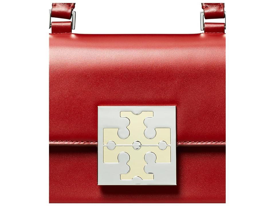 Tory Burch Bon Bon Color-Block Mini Top-Handle Bag (Brick) Cross Body Handbags Product Image