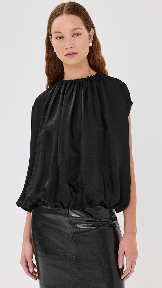 Tibi Shirred Circular Top | Shopbop product image