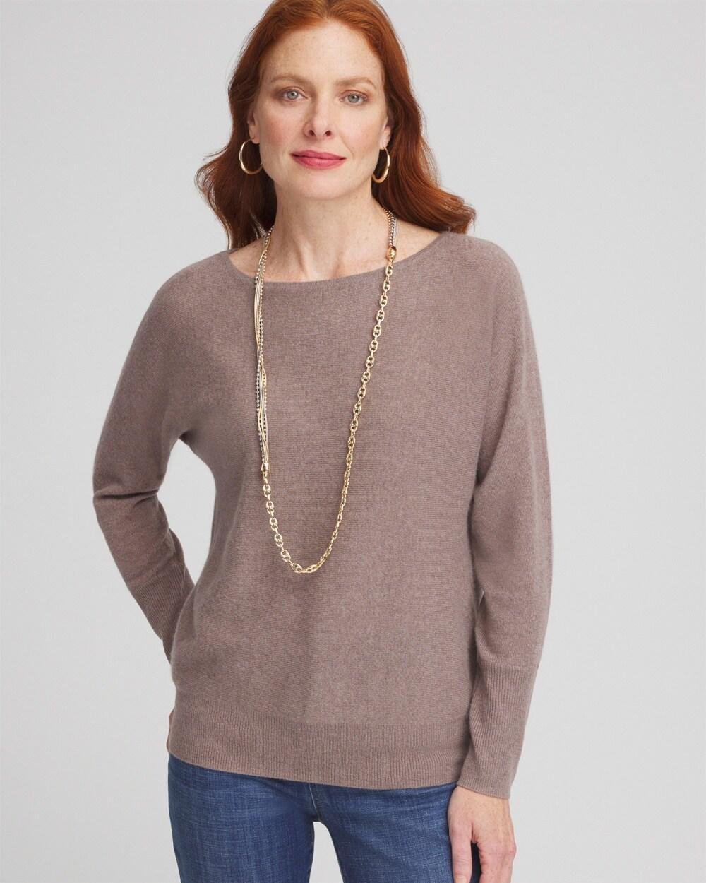 Women's Cashmere Bateau Neck Sweater Product Image