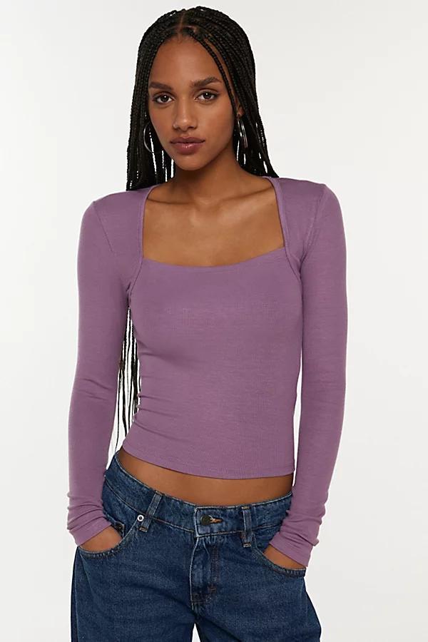 Silence + Noise Brody Long Sleeve Shrug Top Womens at Urban Outfitters Product Image