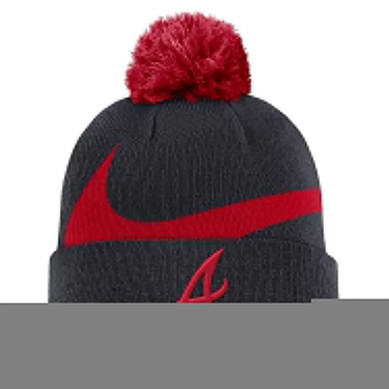 Atlanta Braves Peak Nike Men's MLB Cuffed Pom Beanie Product Image