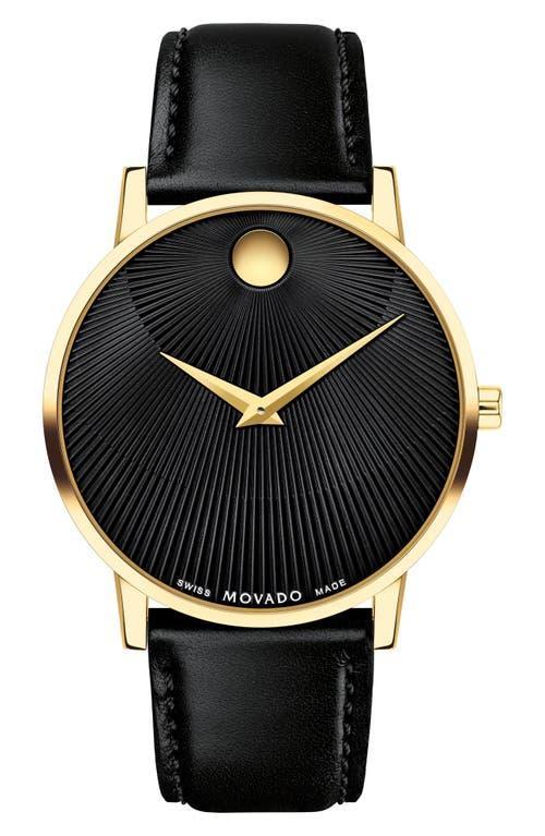 Movado Museum Classic Leather Strap Watch, 40mm Product Image