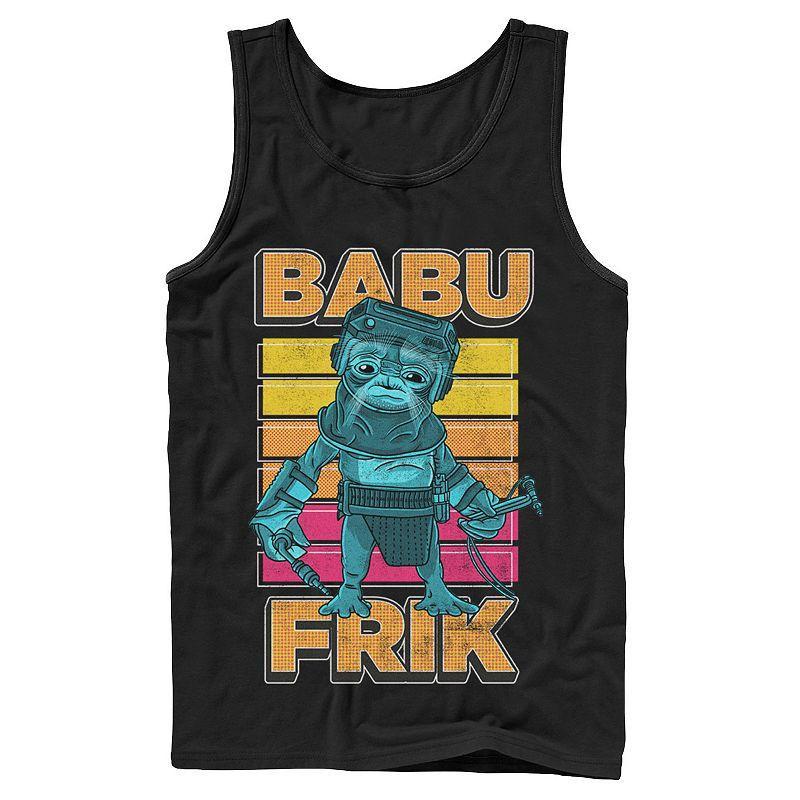 Mens Star Wars The Rise Of Skywalker Babu Frik Pop Art Portrait Tank Top Product Image