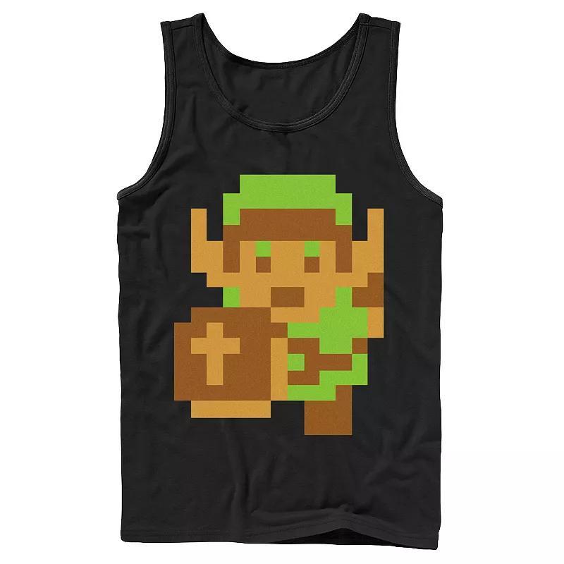 Mens Nintendo Legend Of Zelda Pixelated Link Portrait Tank Product Image