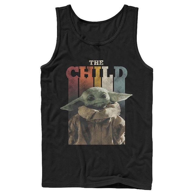 Mens Star Wars The Mandalorian The Child Colorful Letters Tank Top Product Image