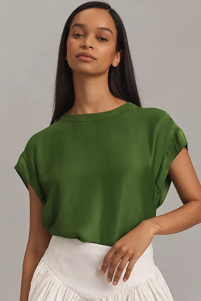 Maeve Batwing Button-Back Tee Product Image