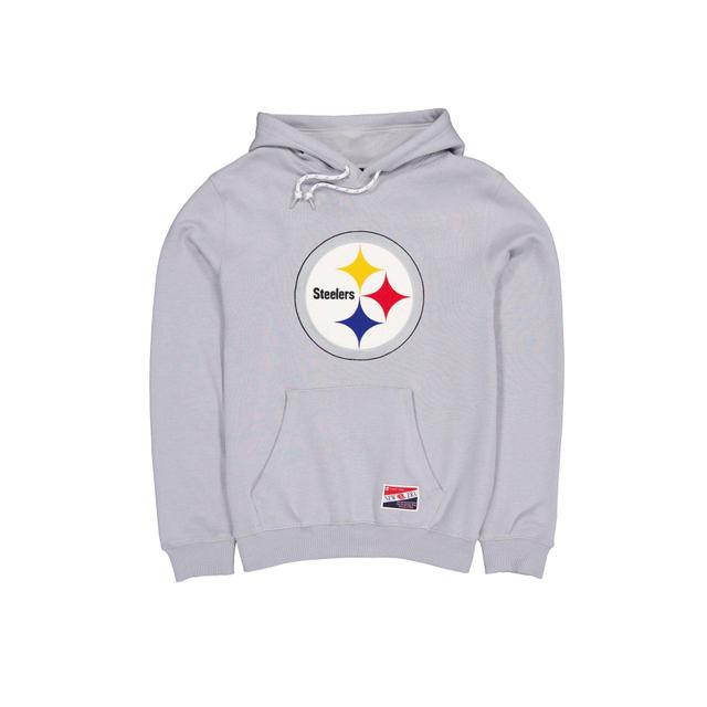 Pittsburgh Steelers Throwback Gray Hoodie Male Product Image