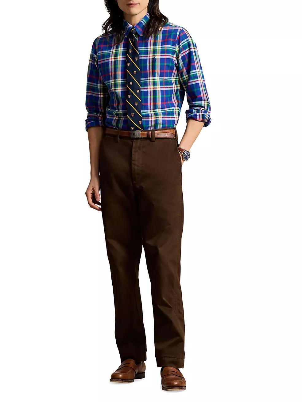 Classic Plaid Oxford Shirt Product Image