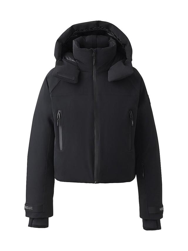 Womens Amanda Hooded Stretch Shell Down Ski Jacket Product Image