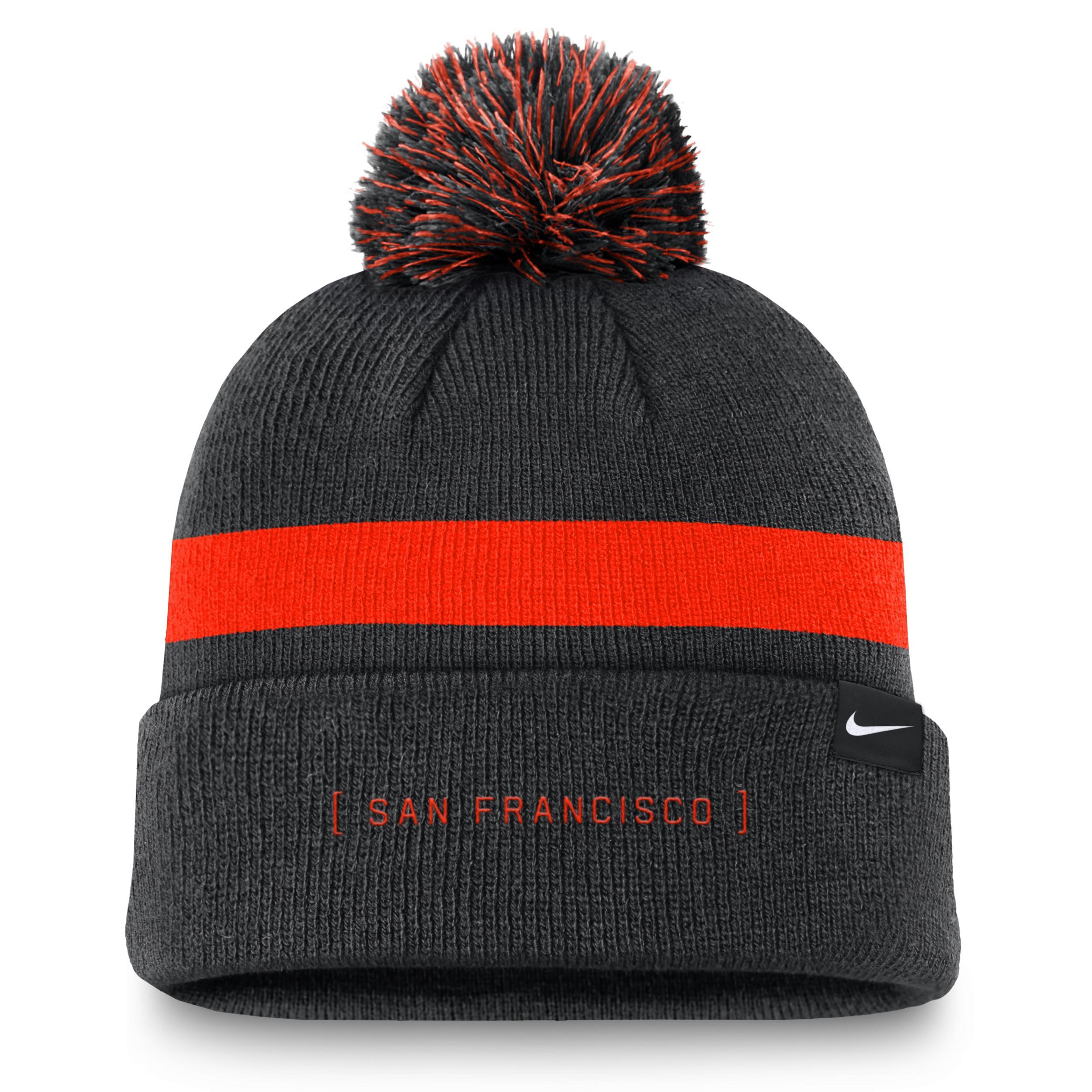 Houston Astros Hometown Peak Nike Mens MLB Cuffed Pom Beanie Product Image