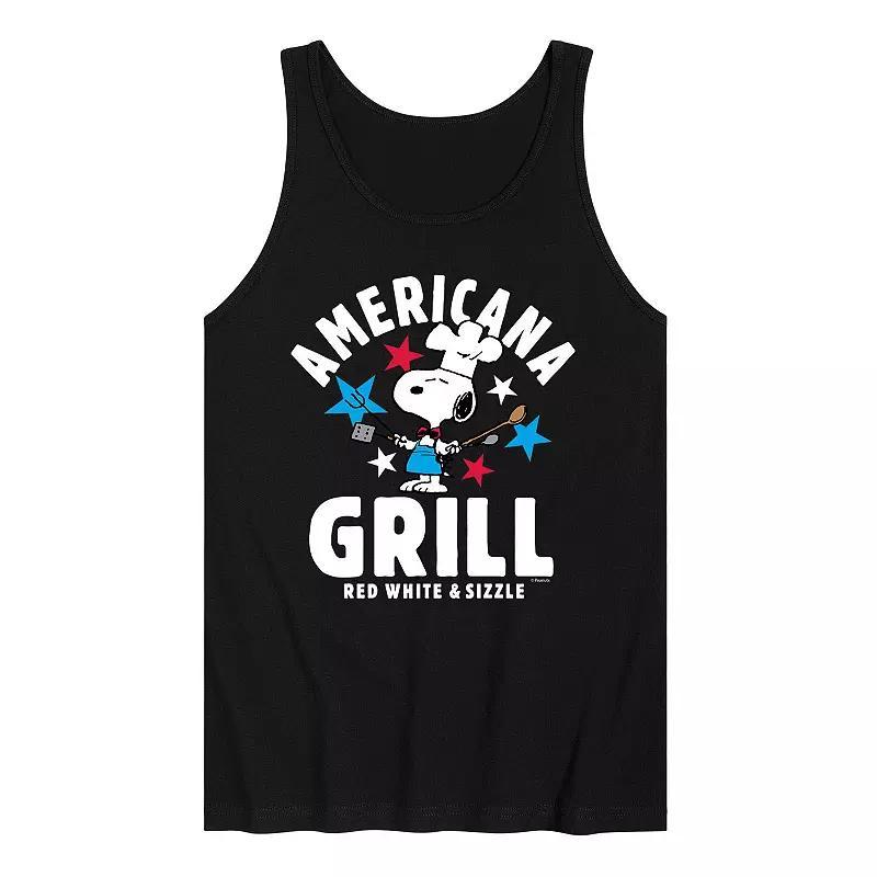 Mens Peanuts Americana Grill Tank Top Product Image