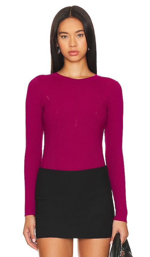 Steve Madden Xandra Rib Long Sleeve Bodysuit Product Image