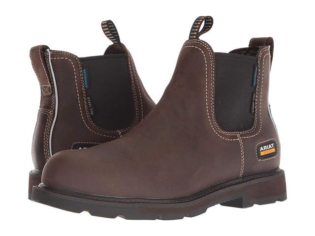 Mens Groundbreaker Chelsea Waterproof Steel Toe Work Boots EE / Wide by Ariat Product Image