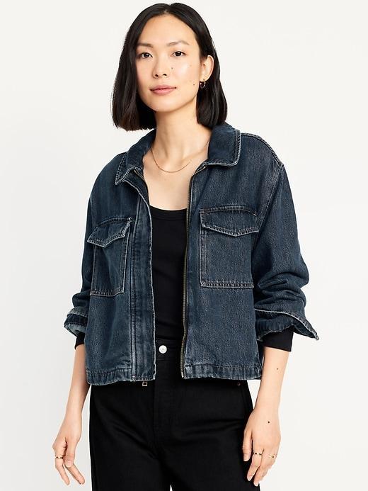 Jean Shirt Jacket Product Image