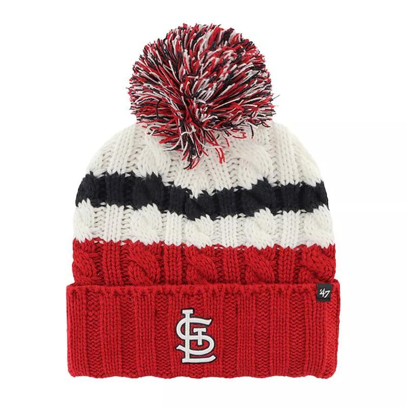 Womens 47 /Red St. Louis Cardinals Ashfield Cuffed Knit Hat with Pom Product Image