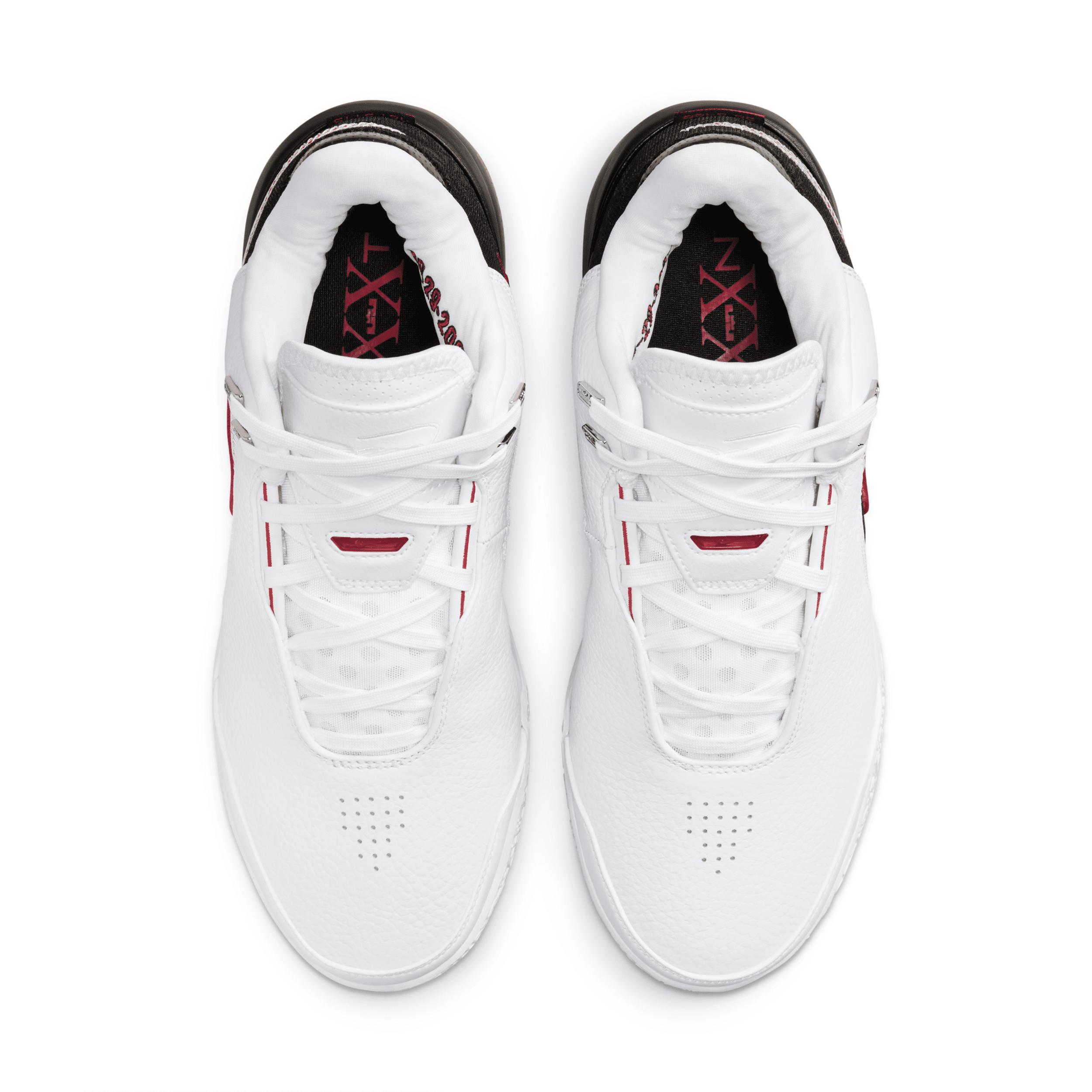 Nike Mens Nike Zoom LeBron NXXT Gen Amped - Mens Basketball Shoes White/Black/Red Product Image