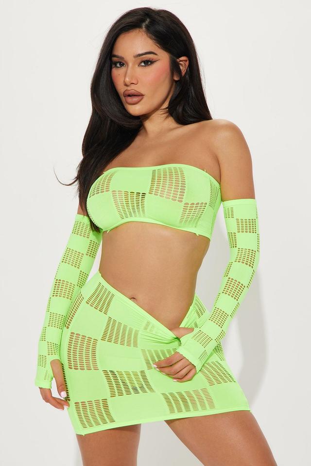 Drop The Bass 2 Piece Dance Set - Neon Green Product Image