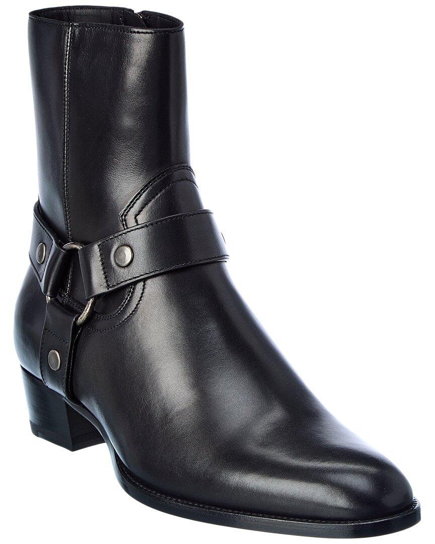 Wyatt 40 Harness Leather Boot In Black Product Image