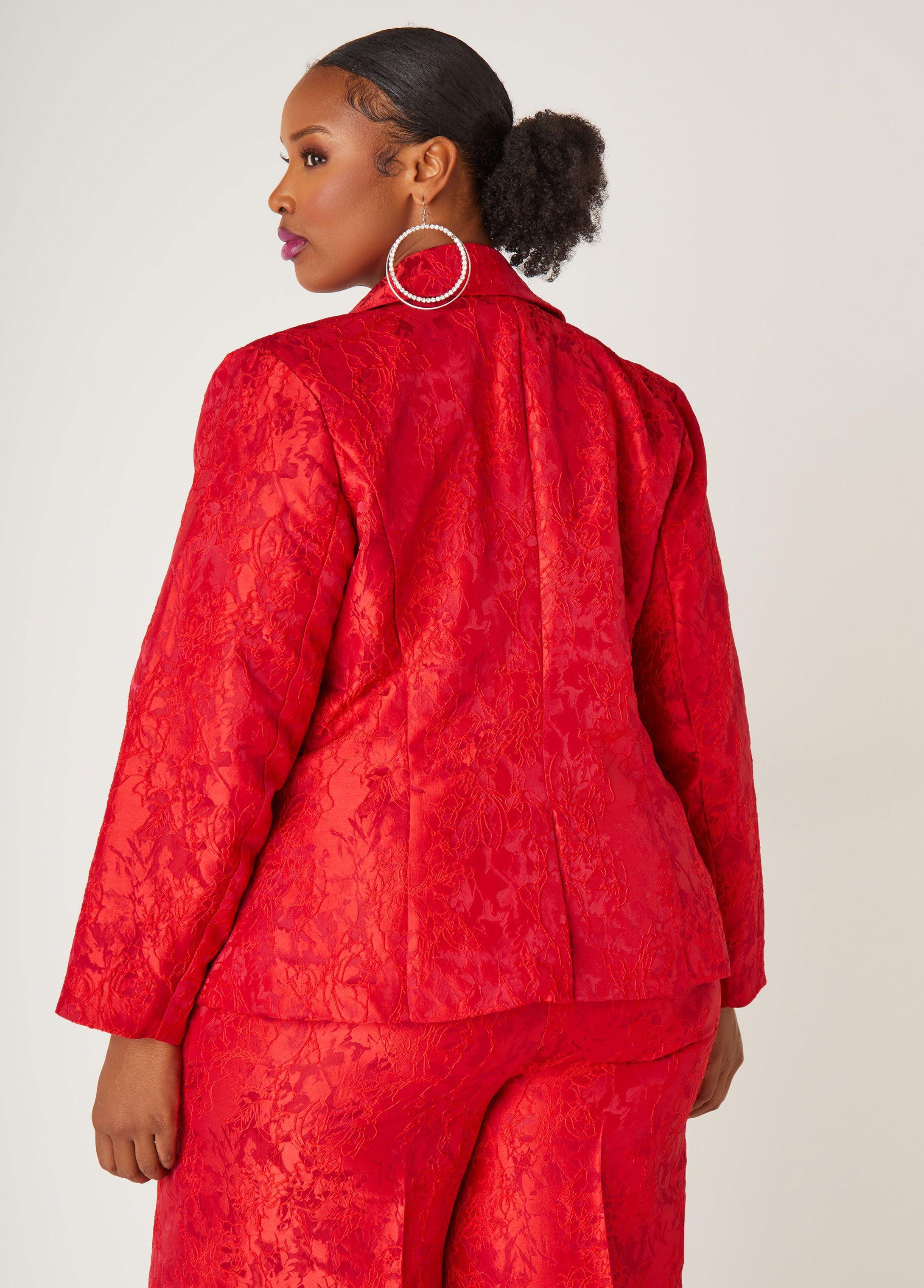 Embroidered Jacquard Blazer Product Image