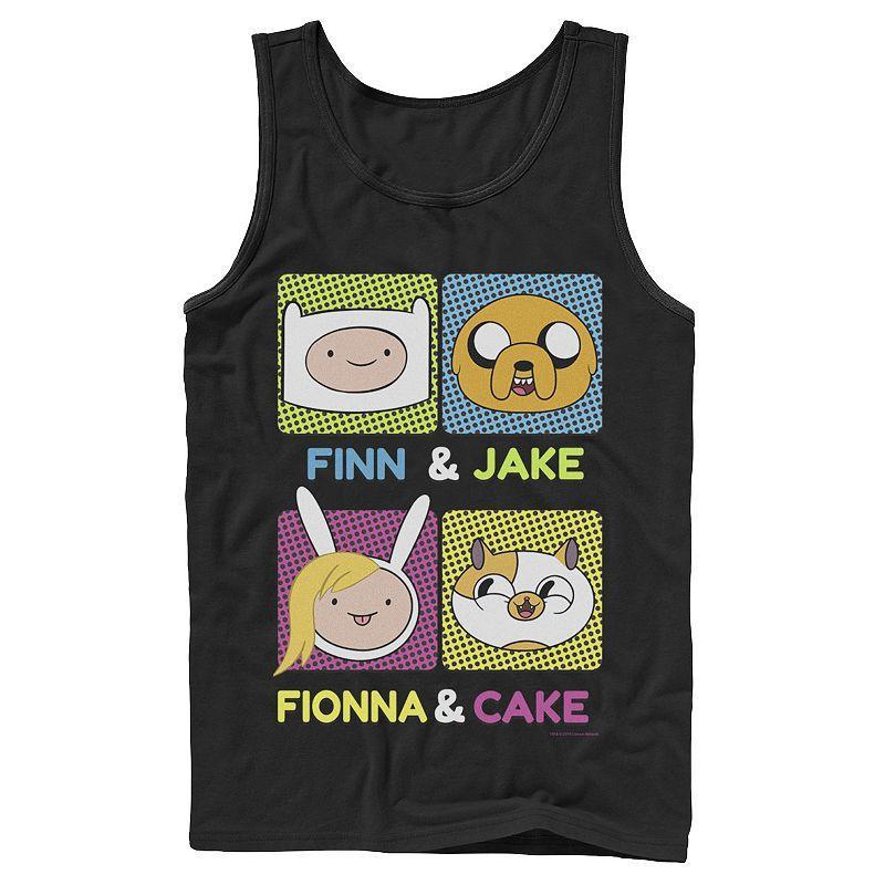 Mens Cartoon Network Adventure Time Finn & Jake Fionna & Cake Tank Top Product Image