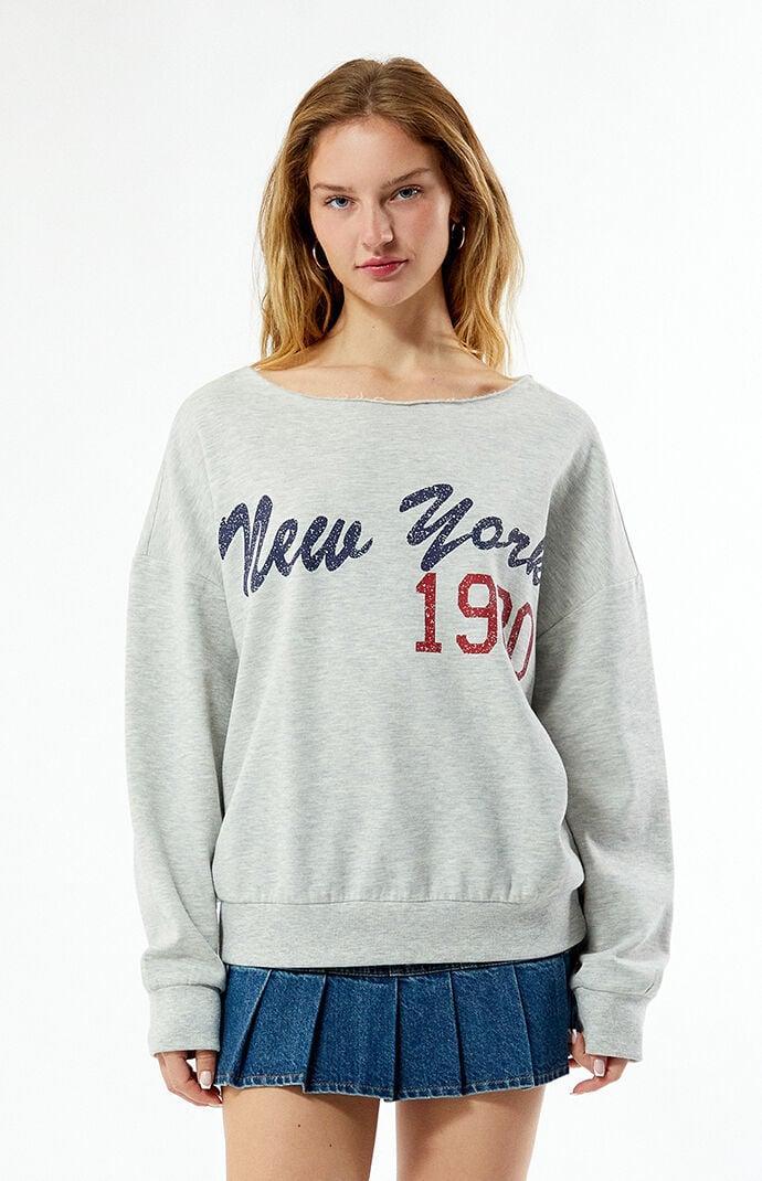 Women's New York 1980 Off-The-Shoulder Sweatshirt product image