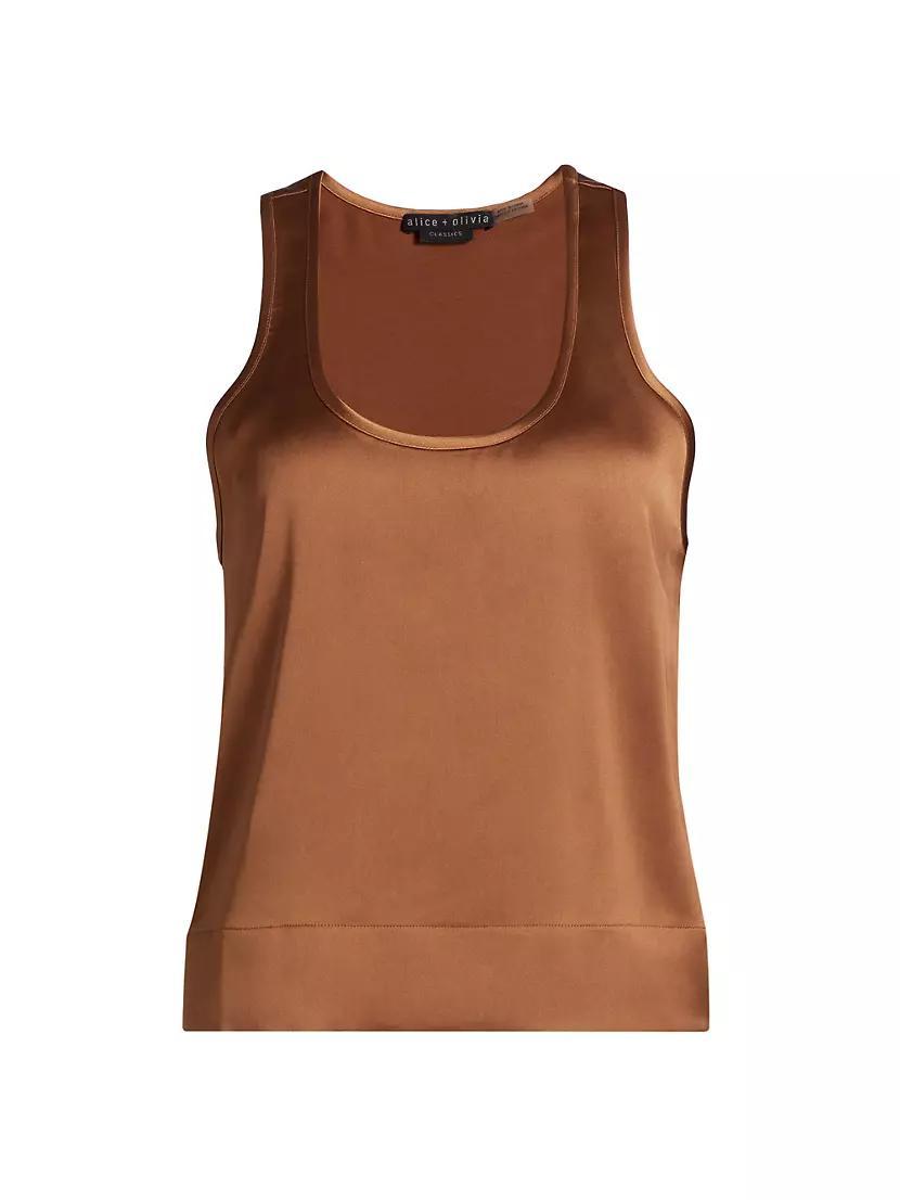 Avril Boxy Satin Tank Product Image