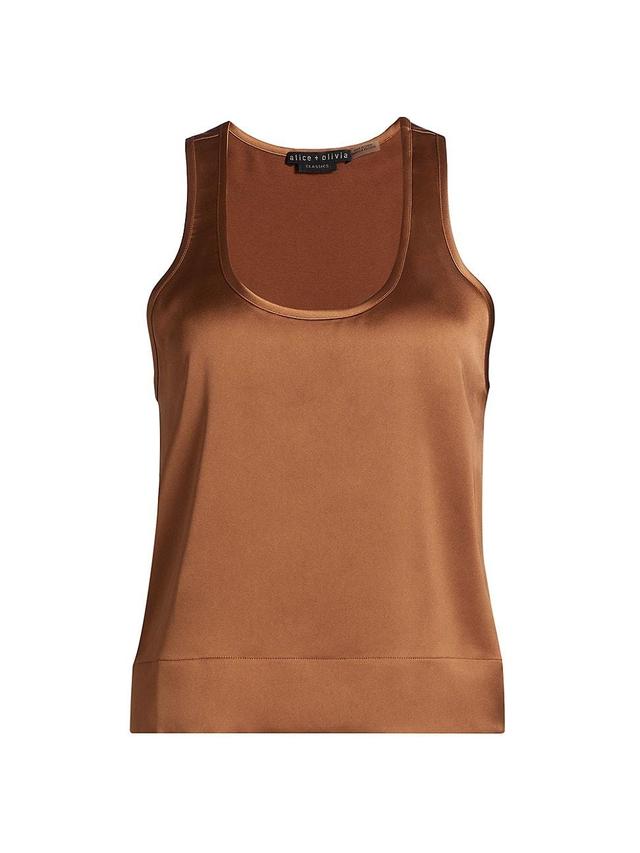 Womens Avril Boxy Satin Tank Product Image