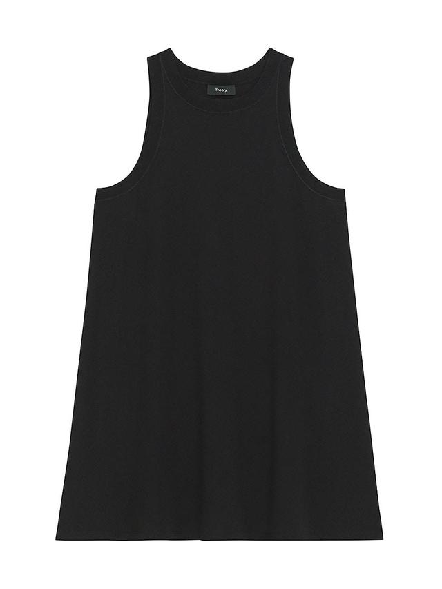 Rib-Neck Sleeveless Mini Tank Dress Product Image