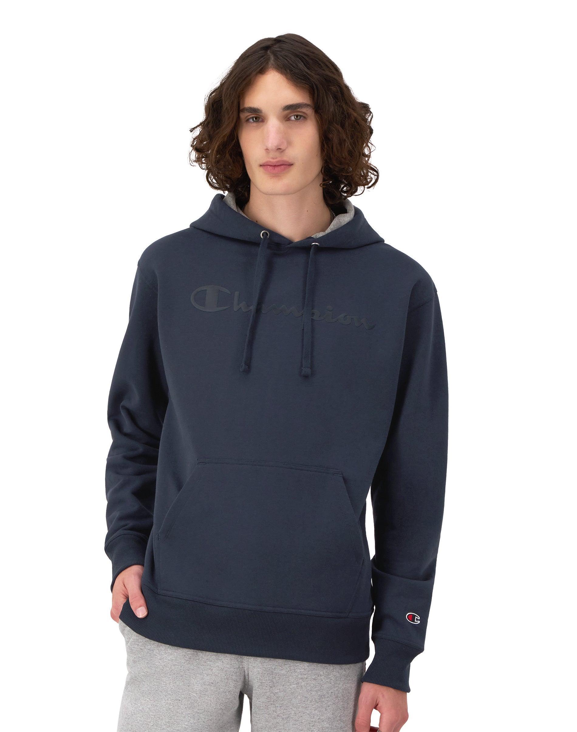 Mens Champion Powerblend Graphic Hoodie Product Image