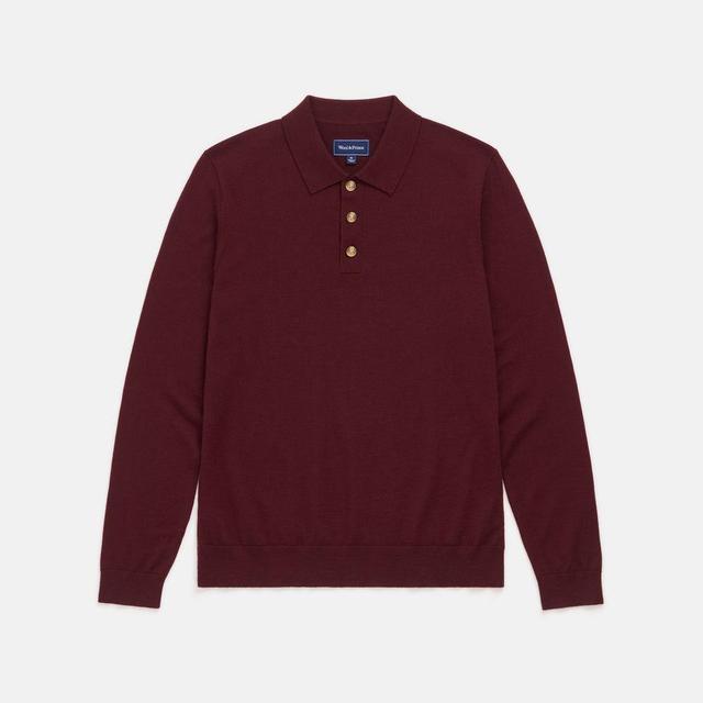 Long Sleeve Polo Sweater Product Image