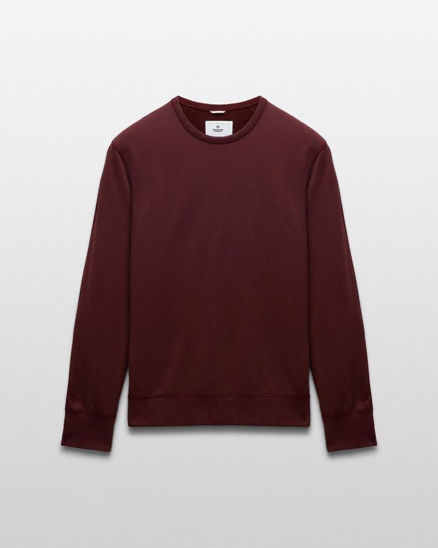 0984. Herringbone Terry Crewneck - Crimson Red Product Image