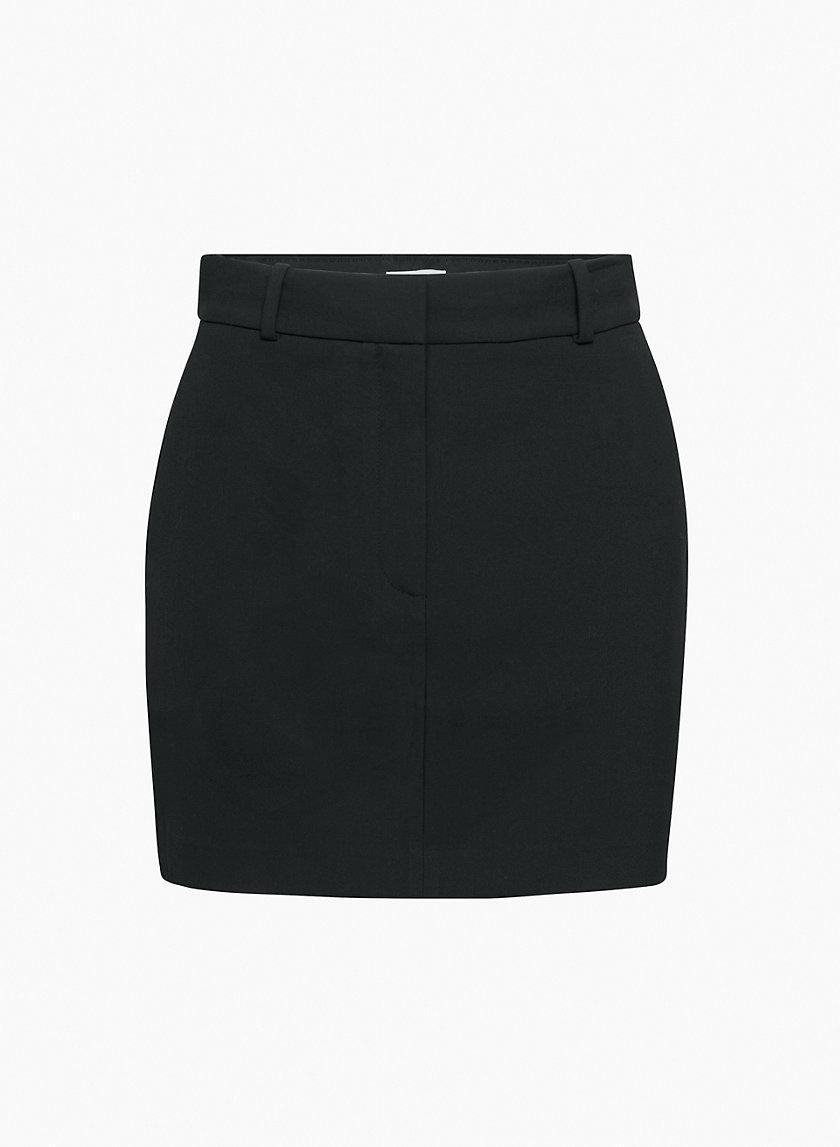 Softly structured high-waisted mini pencil skirt product image