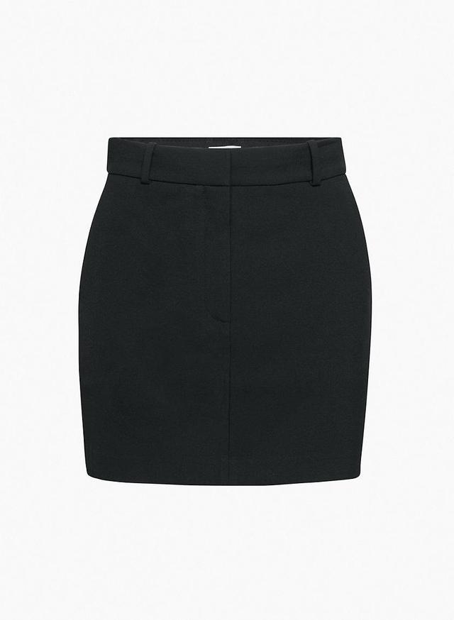 Softly structured high-waisted mini pencil skirt Product Image