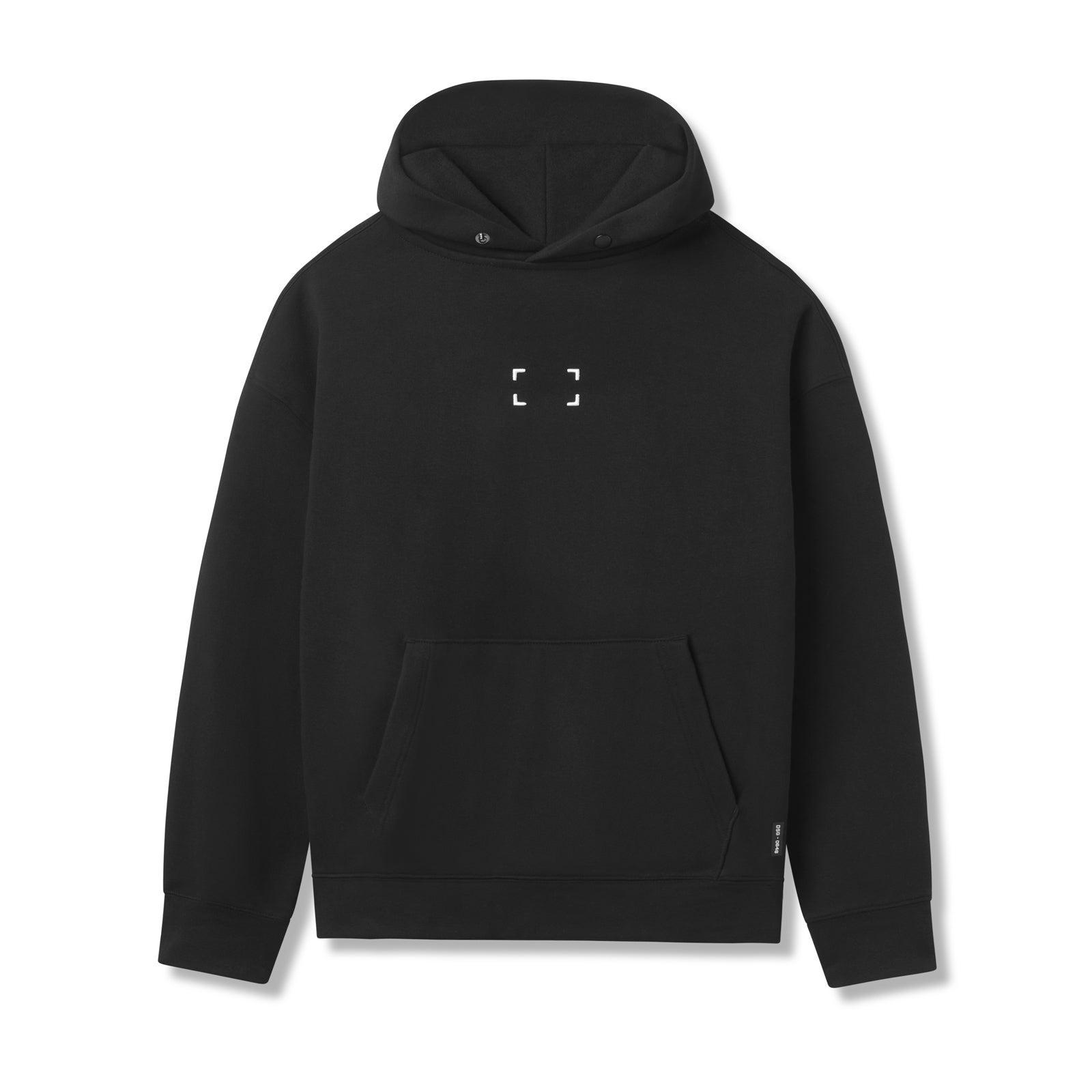 0648. Tech-Terry™ Hoodie - Black "Space Bracket" Product Image