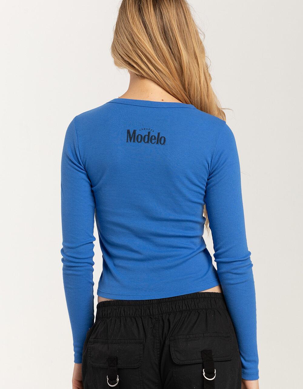 RIPPLE JUNCTION Modelo Womens Long Sleeve Baby Tee Product Image