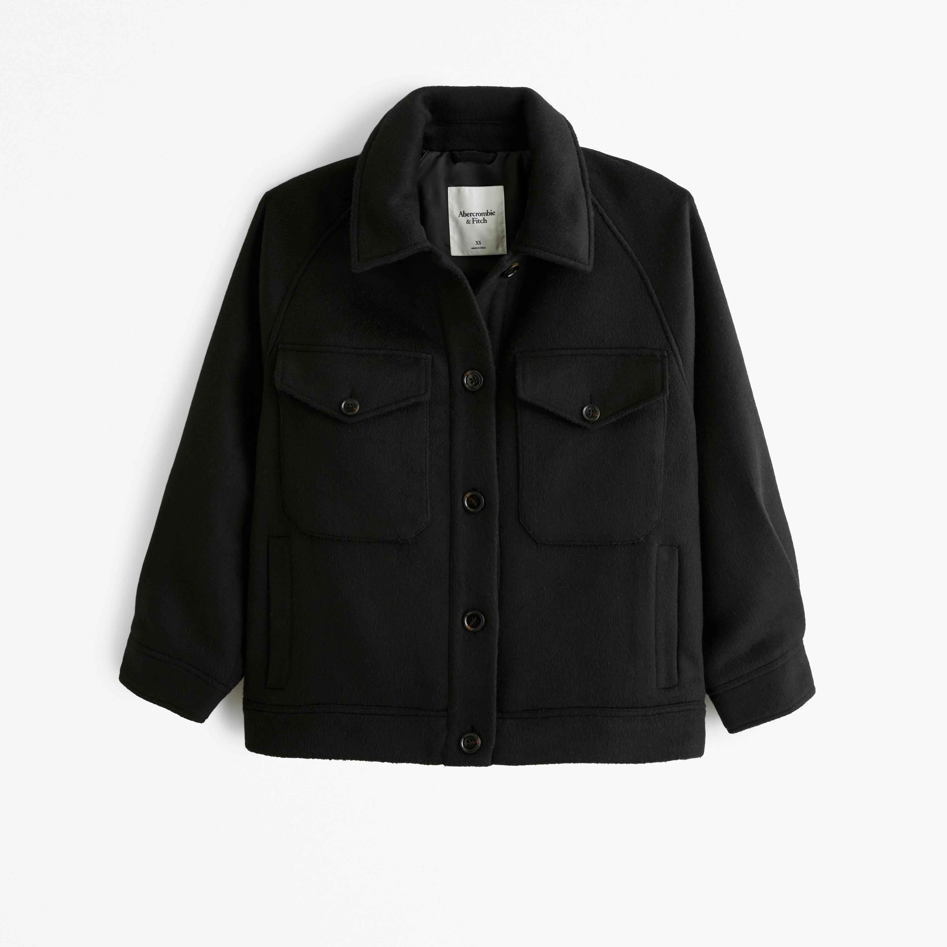 Wool-Blend Utility Shirt Jacket Product Image